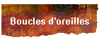 Boucles d'oreilles